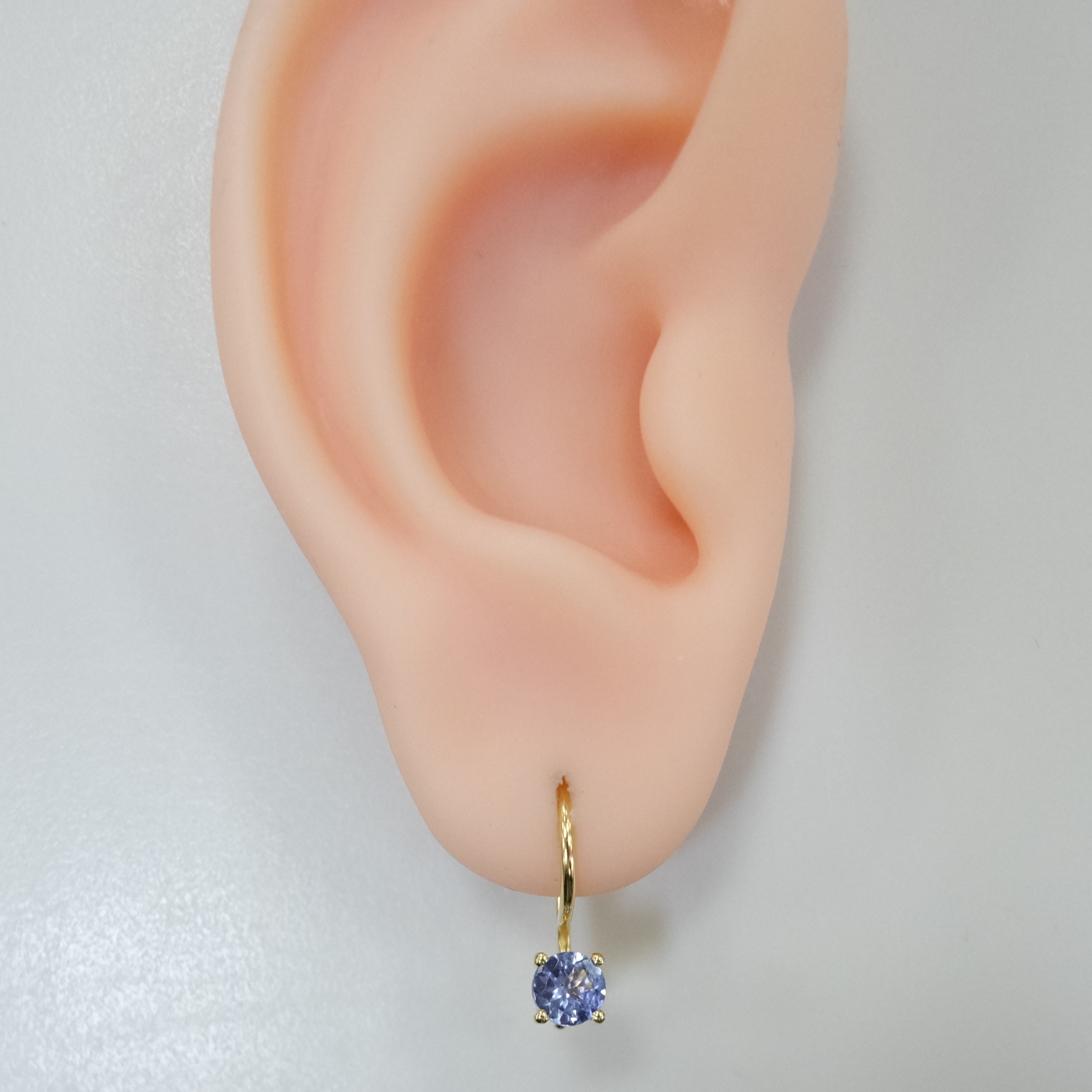 Серебряные серьги с танзанитами